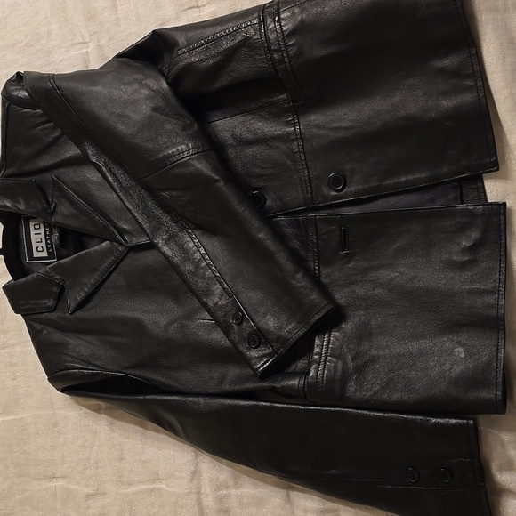Clio Black Leather Jacket - Picture 9 of 14